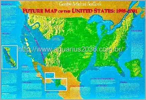 futuro mapa dos Estados Unidos