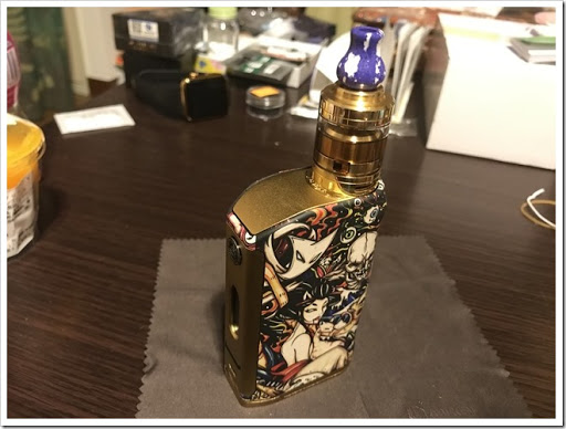 IMG 4080 thumb - 【魑魅魍魎】「ASVAPE MICHAEL MOD（アスベイプミカエルモッド）」レビュー！何しろ見た目がカッコイイんだけどチップや重量もなかなか悪くない！奥さん、これは買いでございます！【こんなタトゥー入れたい】