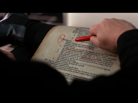 Crowley has a red crayon!