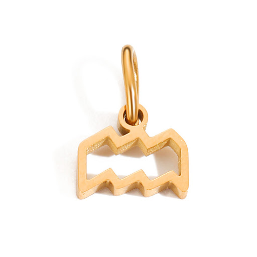 Title 15, Zodiac Constellation Stainless Steel Pendant Pe...