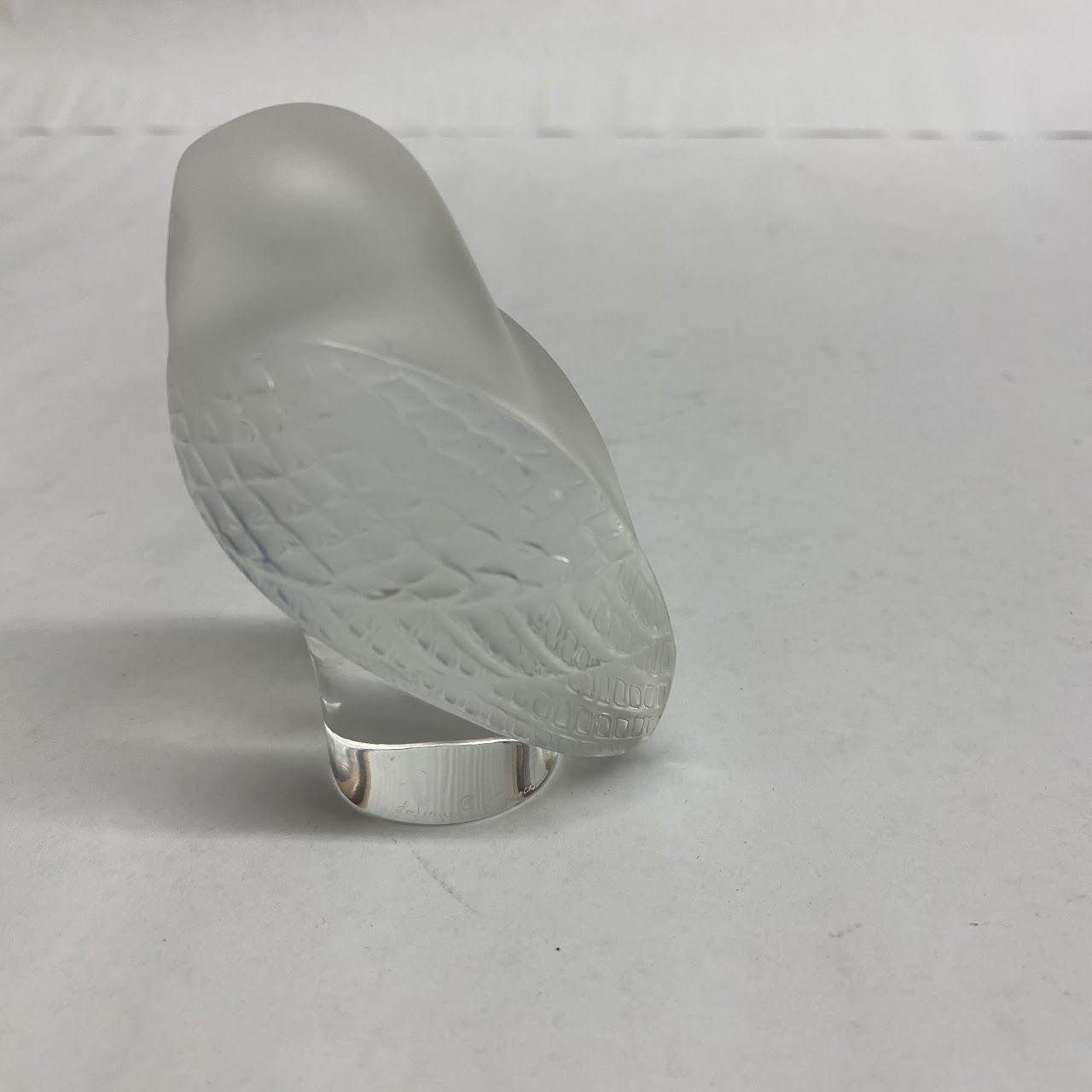 Lalique Crystal Owl Figurine