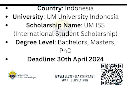 Study in Indonesia - The applications are open to apply for the fully funded UM ISS Scholarship