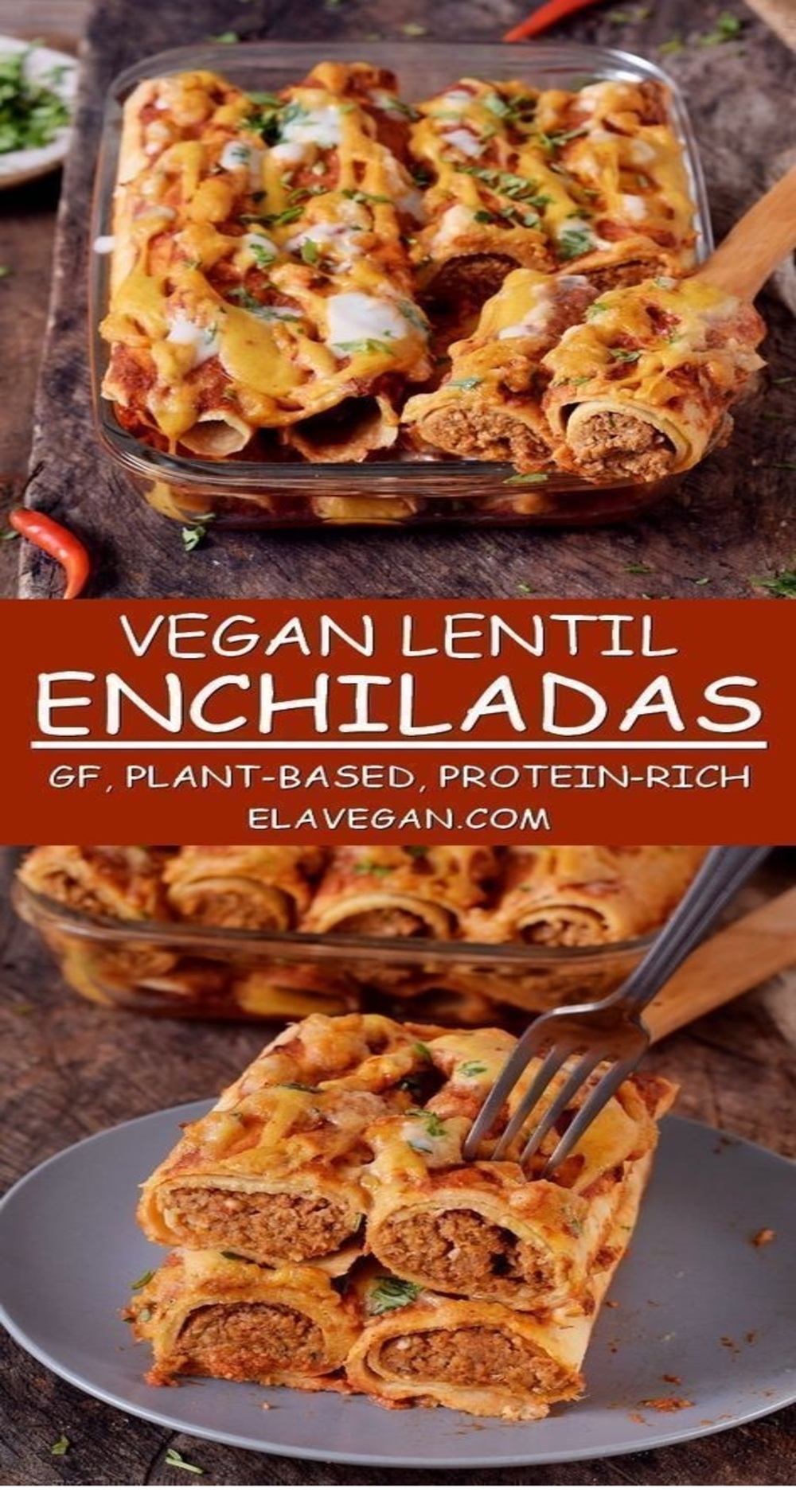 Vegan enchiladas