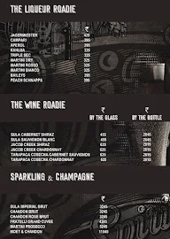 Club Roadies menu 2