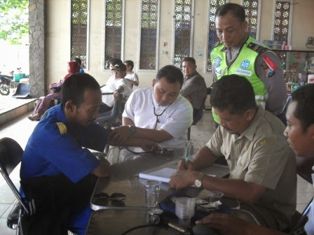 Sopir Bus AKAP Juga Diperiksa Kadar Gula Dan Tekanan Darah