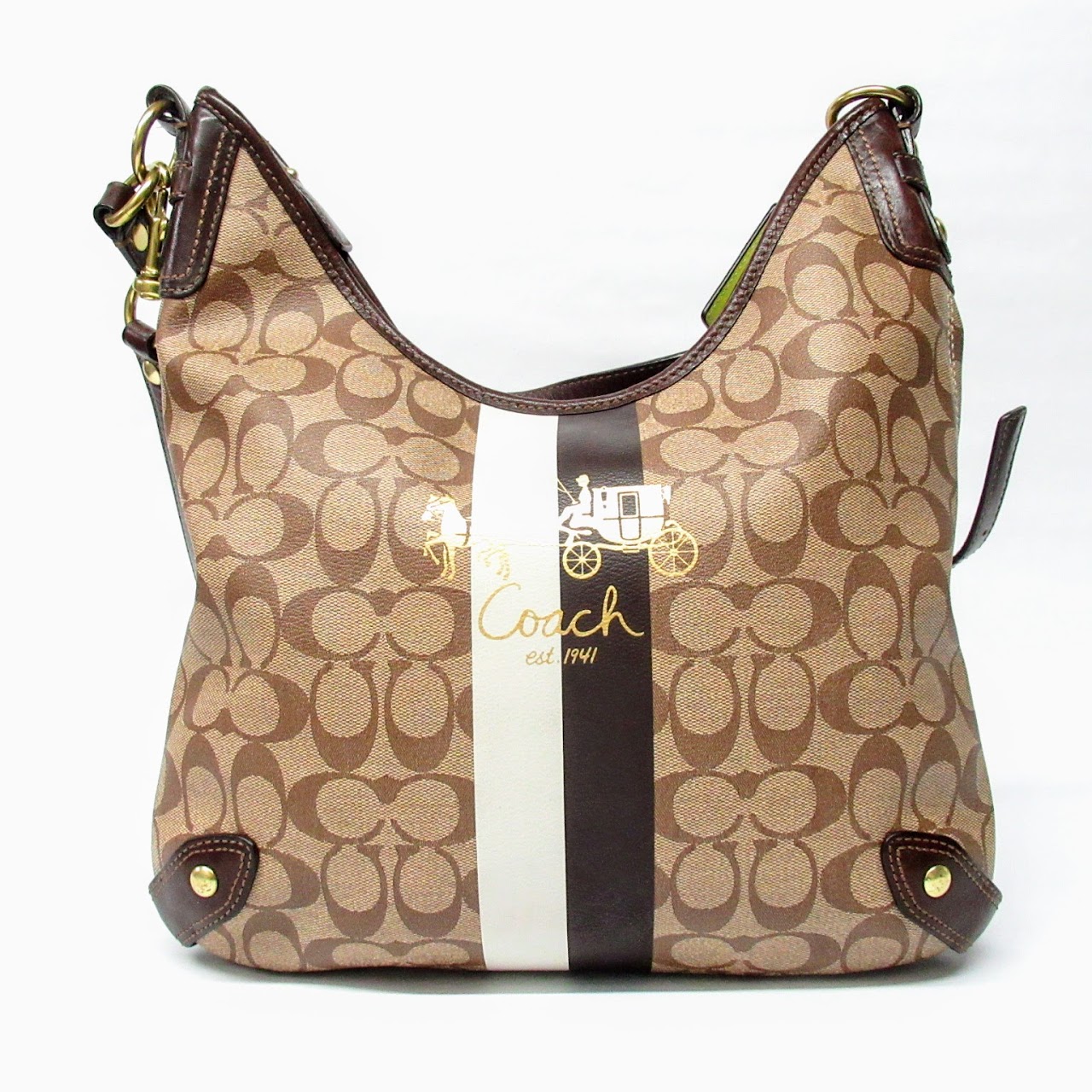 Coach Monogrammed Shoulder Bag