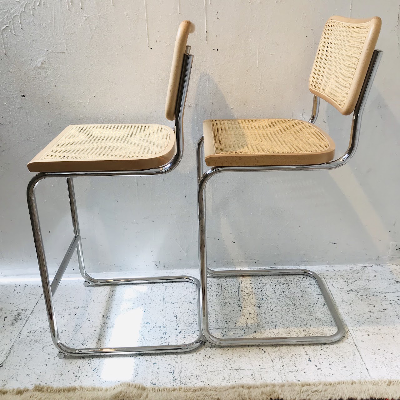 Breuer Chair Co. Cesca Stool Pair