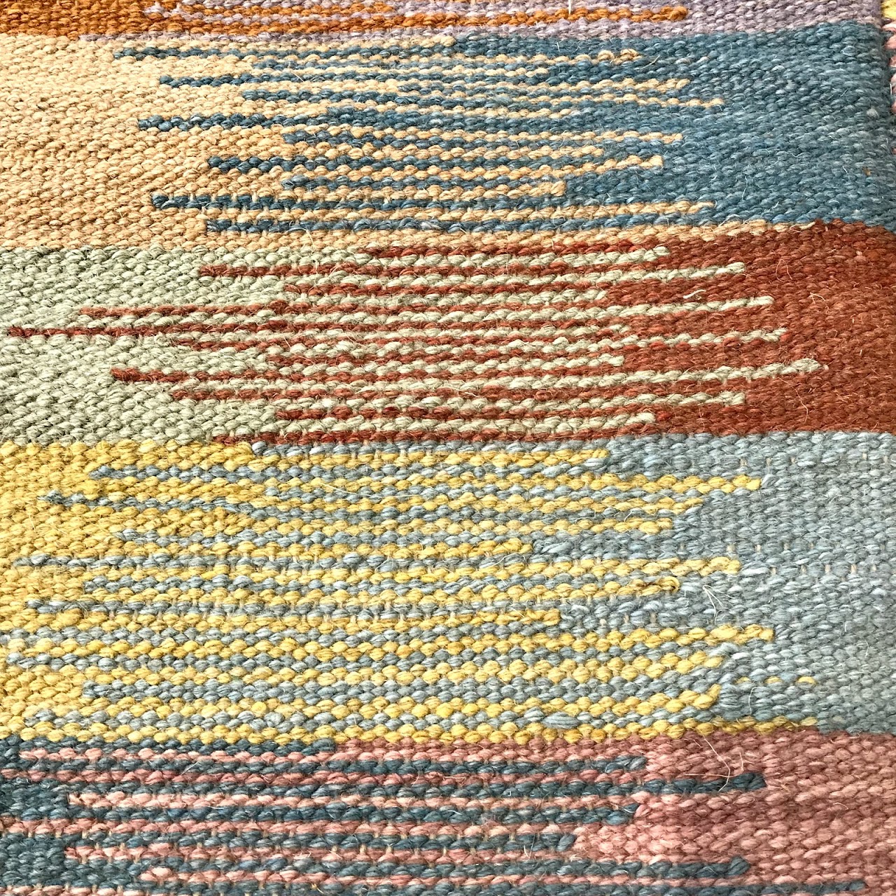 Egyptian Wool Kilim Wide Striped Runner #2