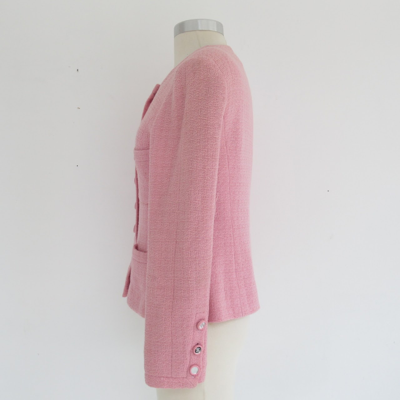 Chanel Boutique Pink Bouclé Jacket