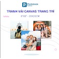 [Toàn Quốc] [E - Voucher] In Tranh Vải Canvas Air Trang Trí 20 X 20Cm Theo Yêu Cầu - Thiết Kế Trên App & Web Photobook