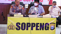 Kapolres Soppeng Pimpin Konferensi Pers Hasil Penyelidikan Kematian Warga Diduga Tersengat Aliran Listrik