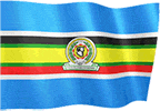 Animated waving East African Community flags