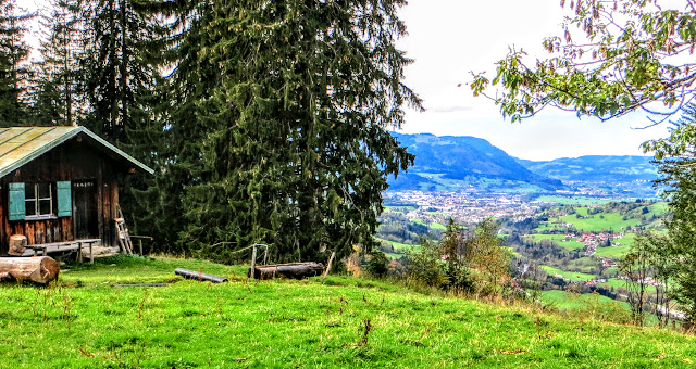 32082-09 Imberg Allgäu Blörcha Alpen Blick Sonthofen 