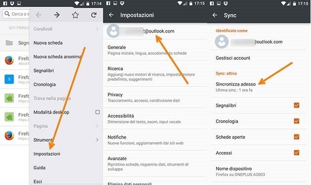 firefox-mobile-sincronizzazione