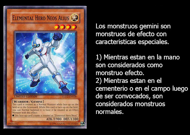 Clase #1 slifer (Lo básico del juego) Monstruos+geminmi