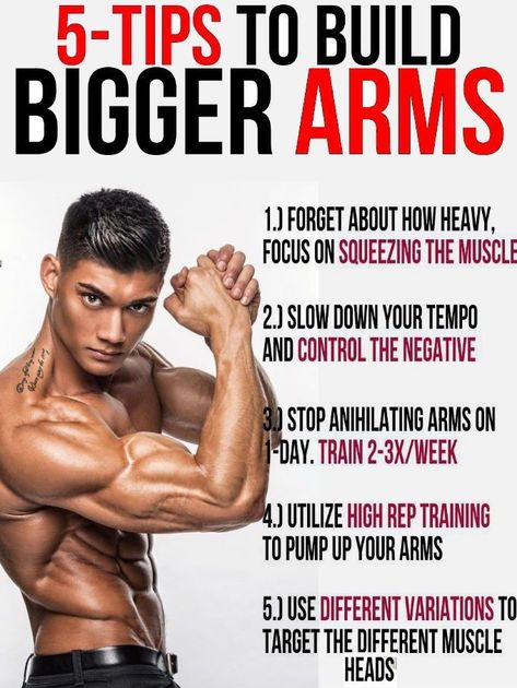 5 tips to build bigger arms