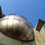 view of the building at the Miraikan Museum of Emerging Science and Innovation in Odaiba, Japan 