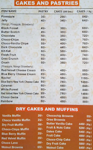 Bhatia Bakers menu 1