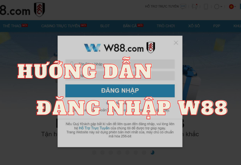 hướng dẫn đăng nhập w88