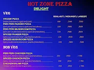 Hot Zone Pizza menu 3