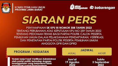 Tahapan Pemilu, KPUD Vermin dan Verfak 39.978 Anggota Parpol di Karawang 