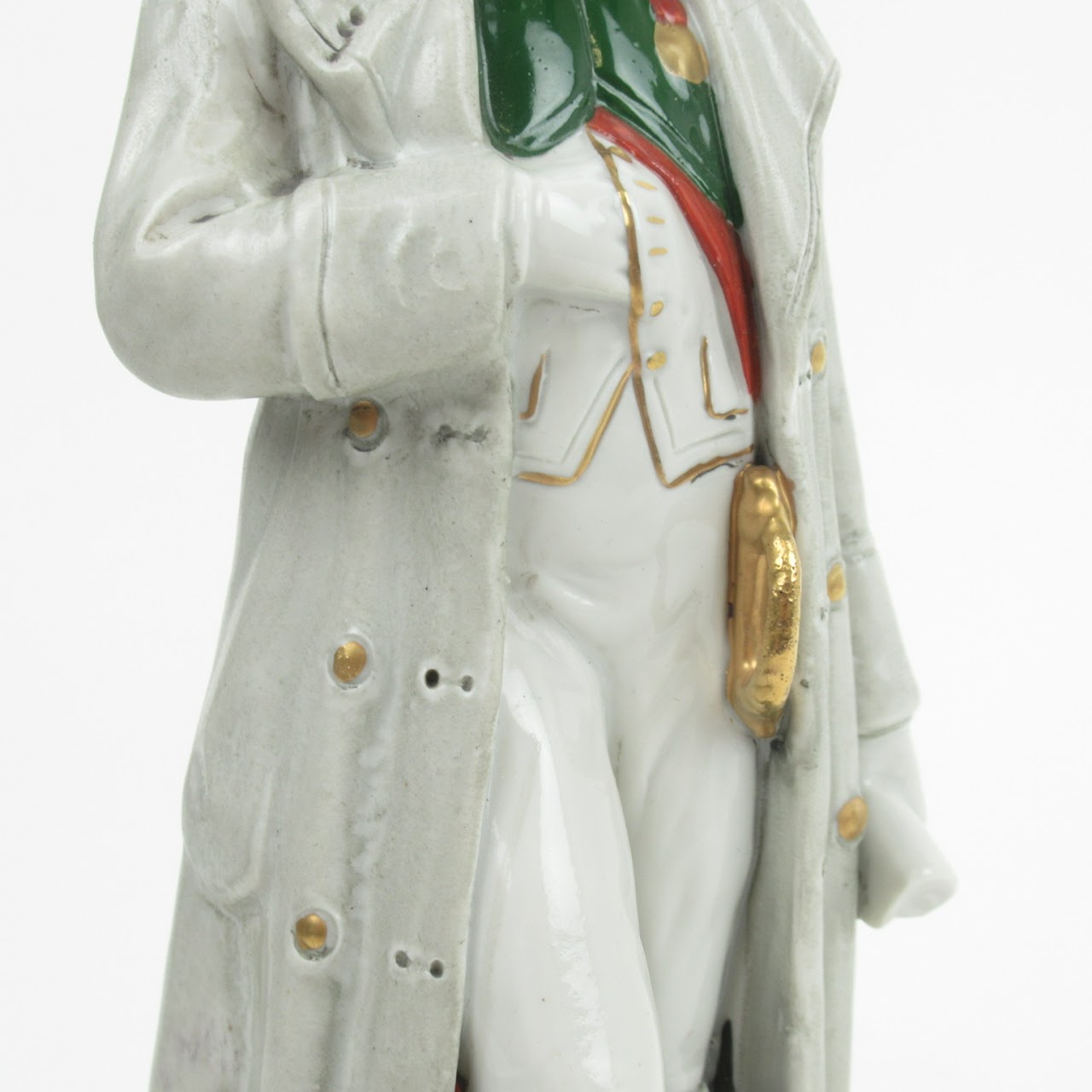 French Porcelain Hand-Painted Napoleon Figurine