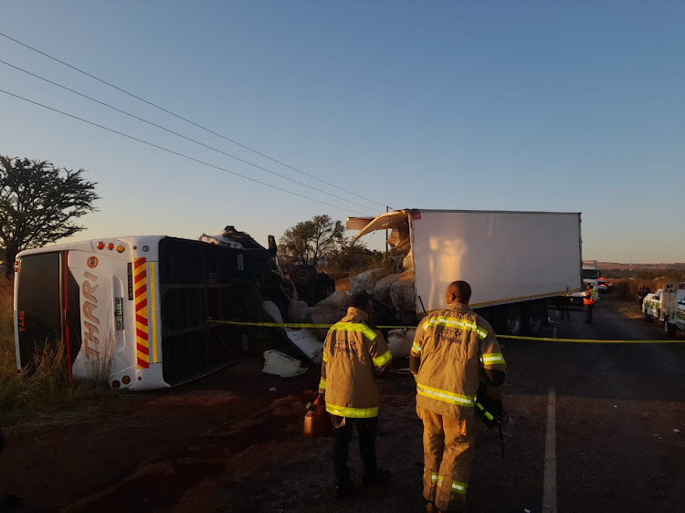 The road is closed at N4 and Rosslyn road and motorists are urged to use alternative roads.