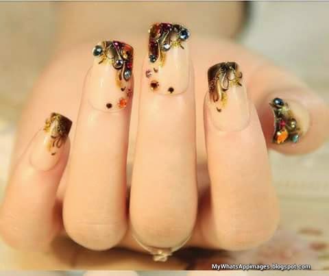 Girls Fashion Nail Art Design, Hair Style Pics