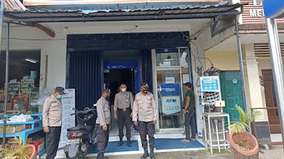 Sambangi Kantor Bank Dan ATM, Cegah Kejahatan  Skeming Pembobolan ATM 