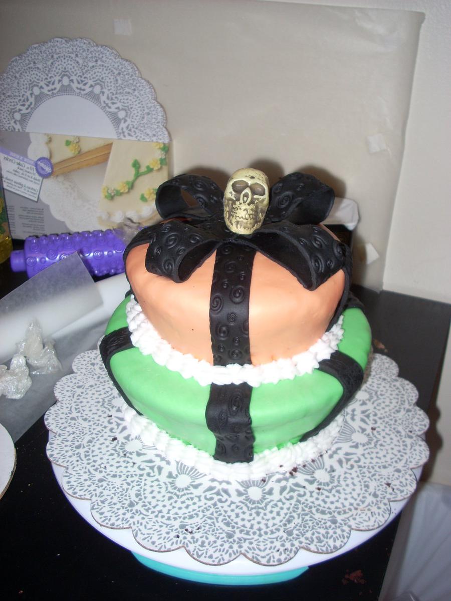 A Halloween Wedding Cake by