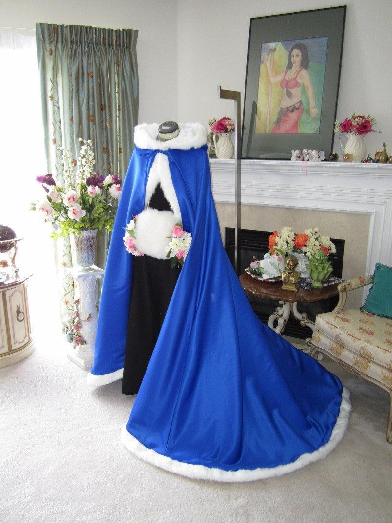 royal blue and white wedding