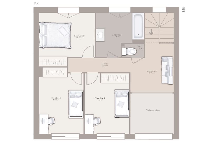  Vente Terrain + Maison - Terrain : 654m² - Maison : 140m² à Chambles (42170) 