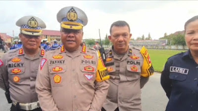 Polda Kalbar Gelar Apel Kesiapan Pengamanan Malam Takbiran Hari Raya Idul Fitri 1445 H