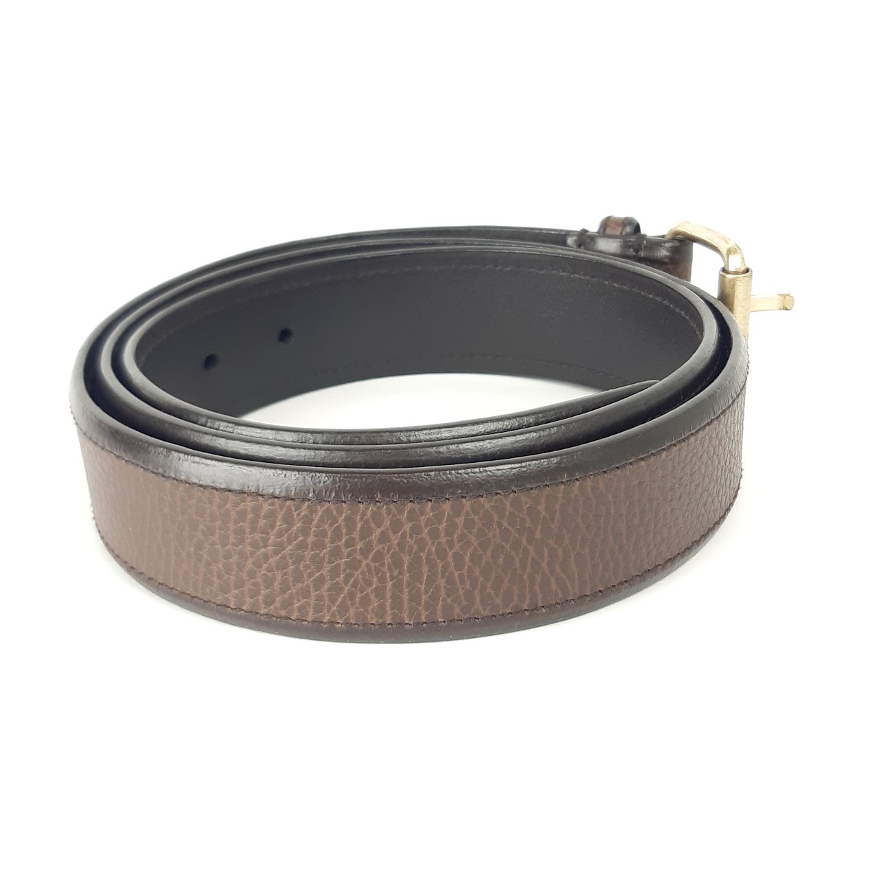 Jil Sander Brown Leather Belt