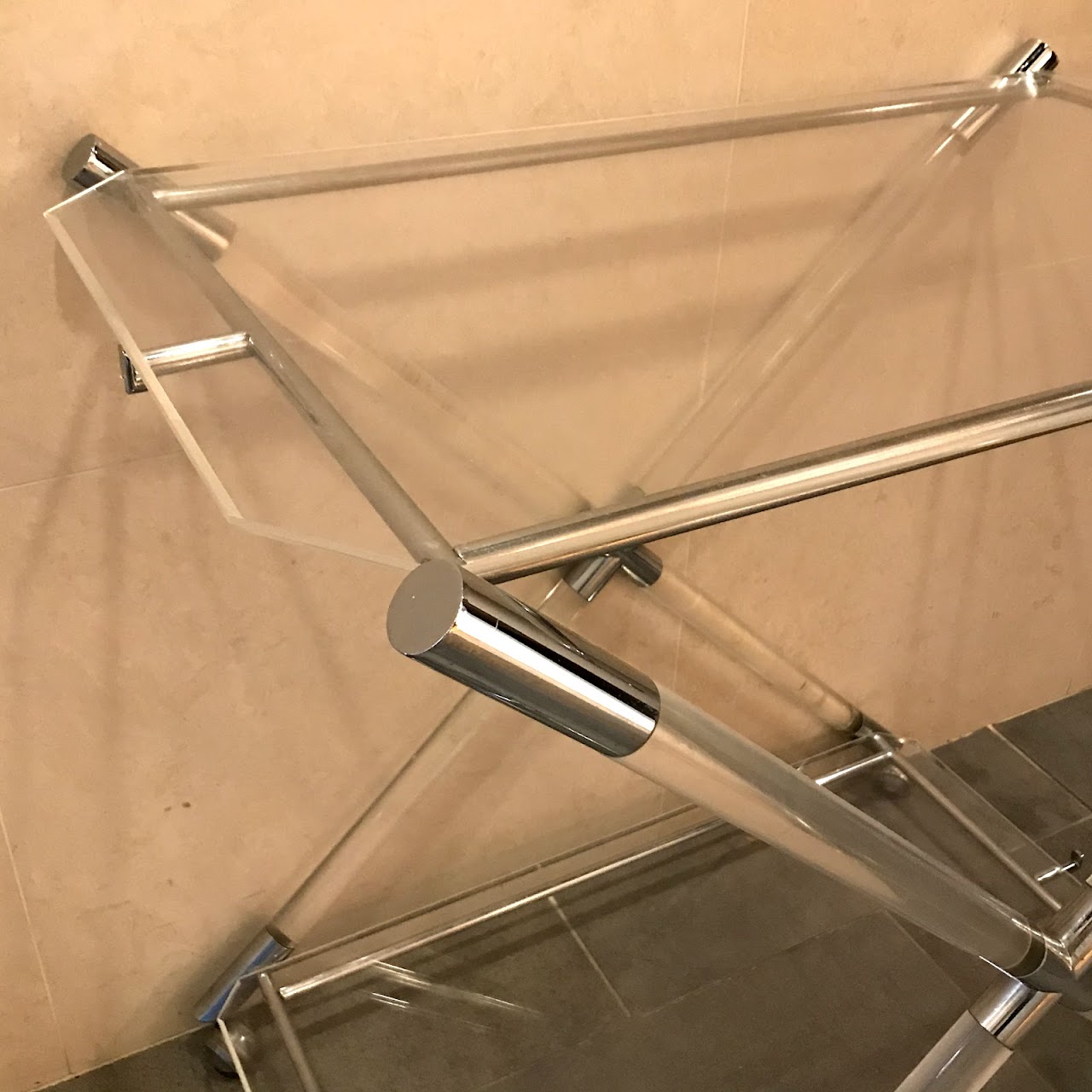 Lucite Bar Cart