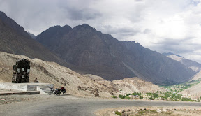 Sitting at Phander top and looking towards Chahche village