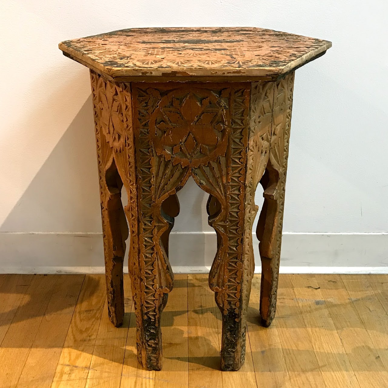 Hand Carved Garden Table