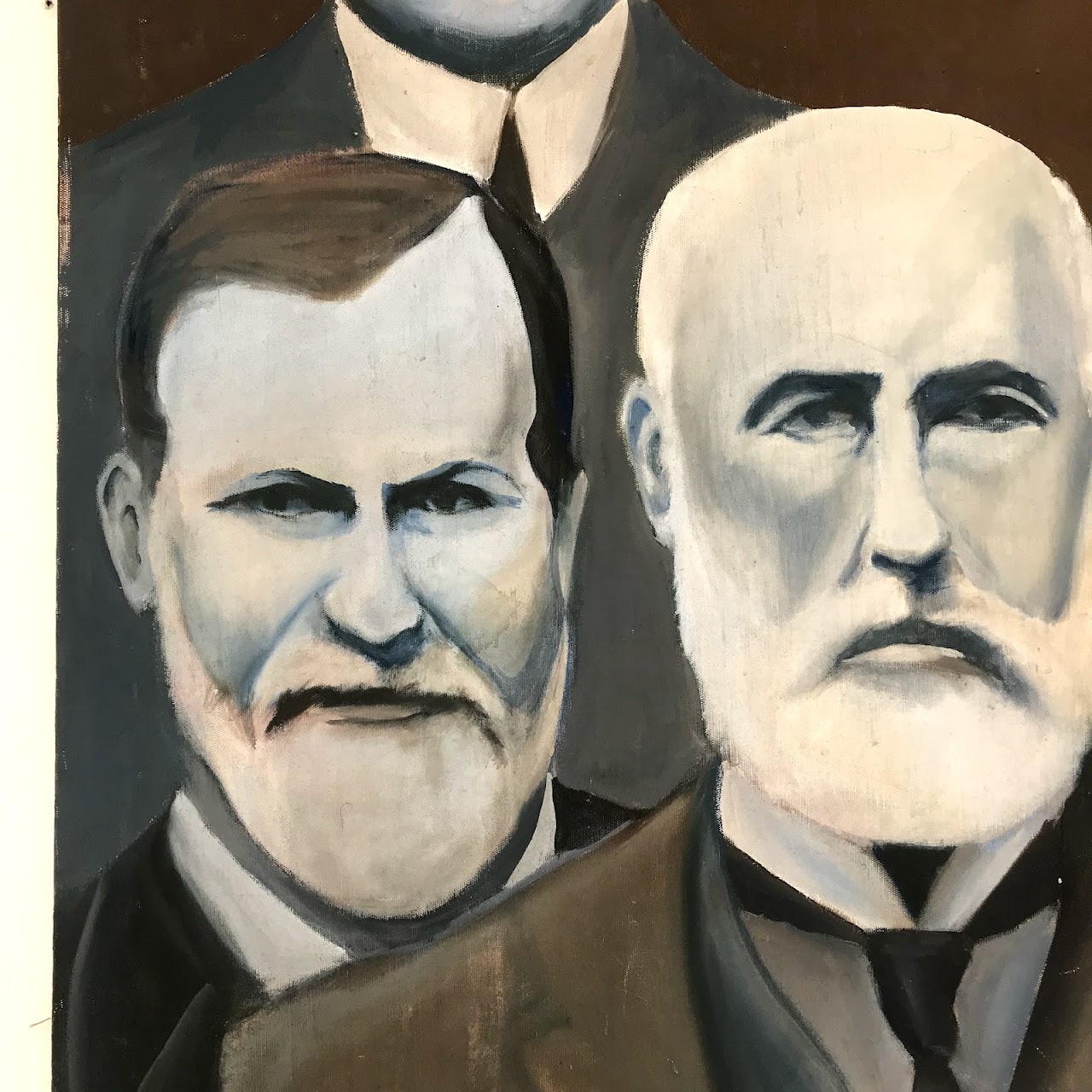 Freud, Jung, Hall & Brill Acrylic Painting