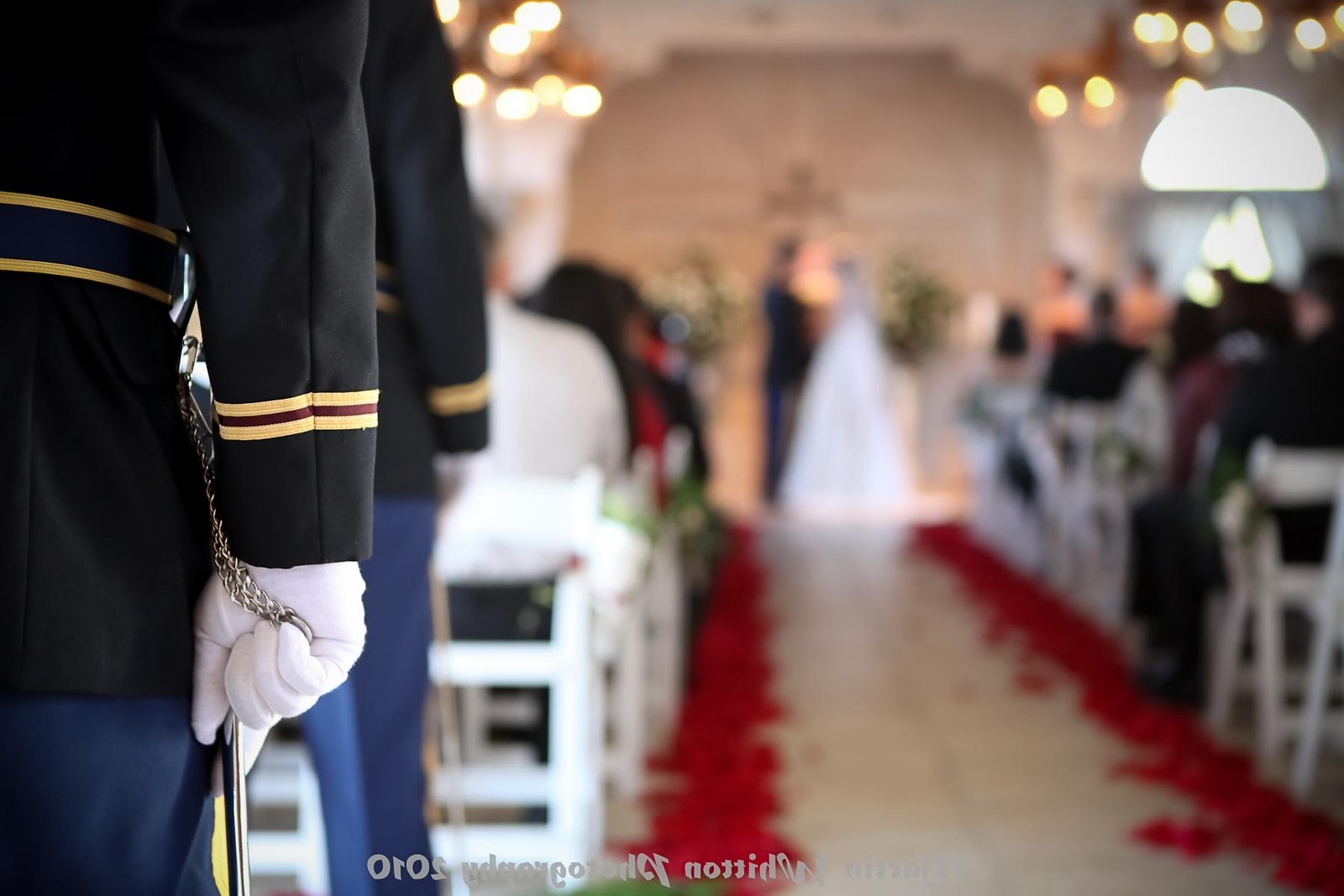 vintage military wedding