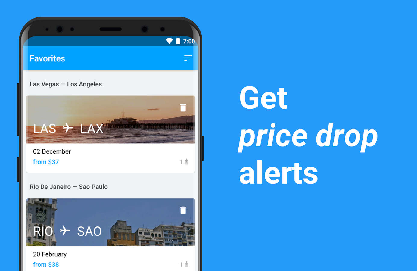 Cheap flights and airline tickets — Jetradar - Android