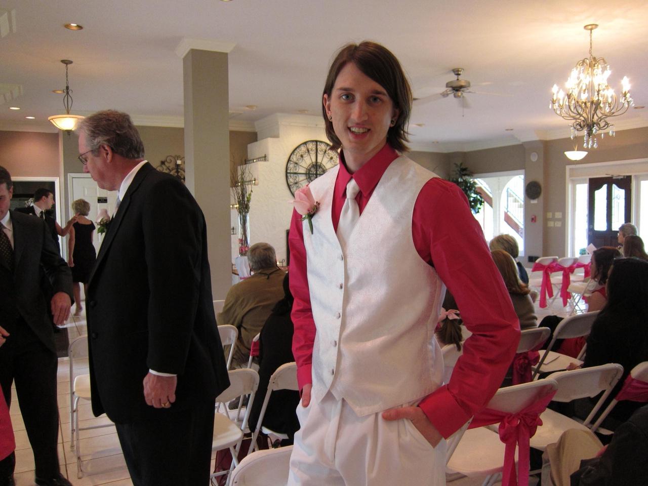 Jeff in his groomsman tux