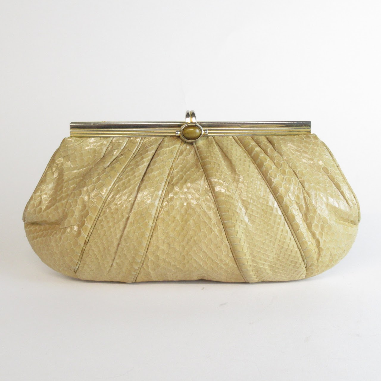 Judith Leiber Snakeskin Clutch