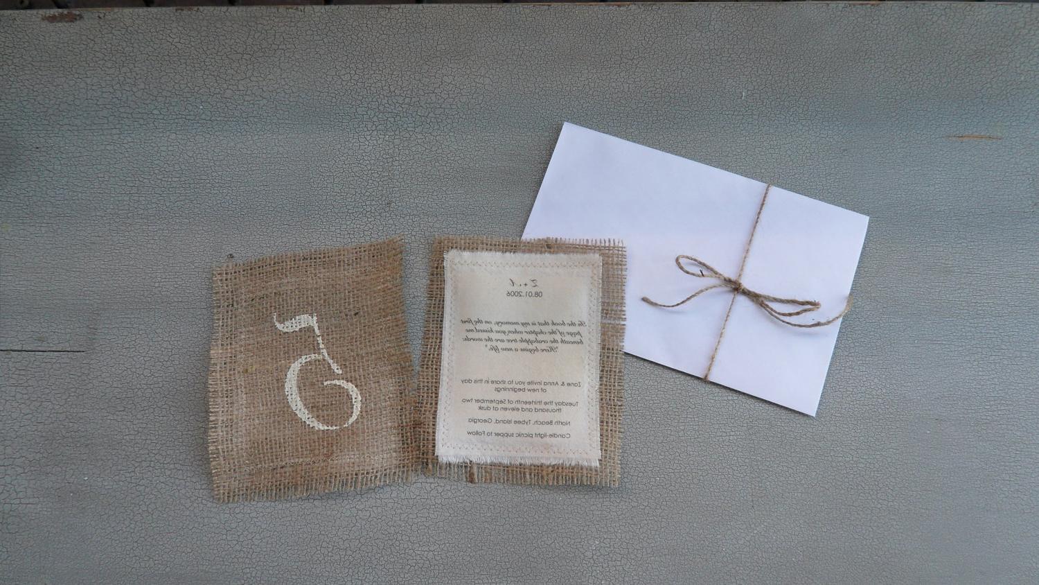 Custom Burlap and Fabric