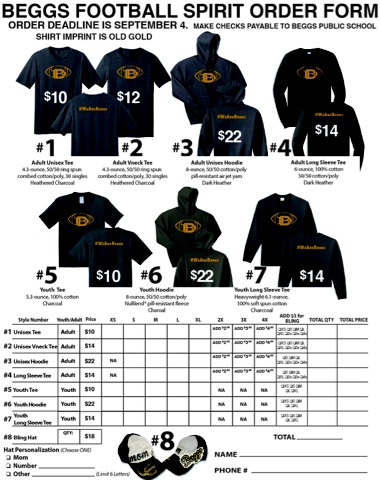 Golden Demon Football: T-shirt Order Forms