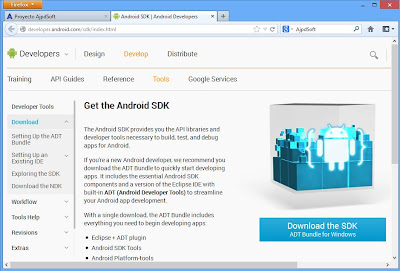 IDE de desarrollo Eclipse y Android SDK ADT Bundle