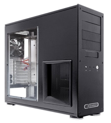  SilverStone Aluminum ATX Full Tower Computer Case TJ09B-W - Retail (Black)