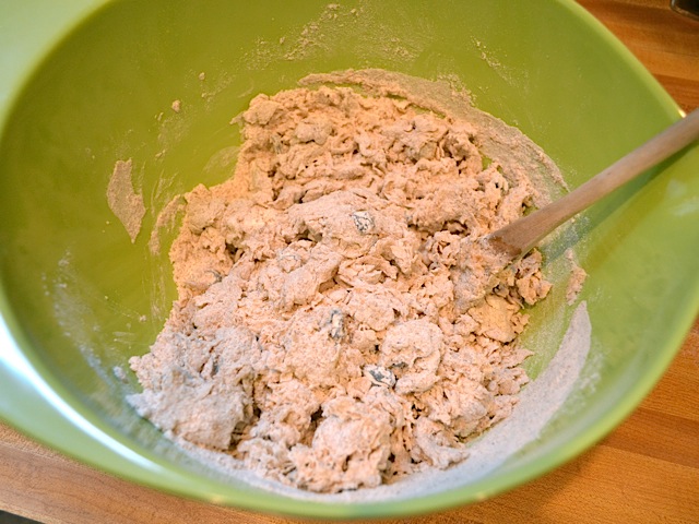 dough formed in mixing bowl 