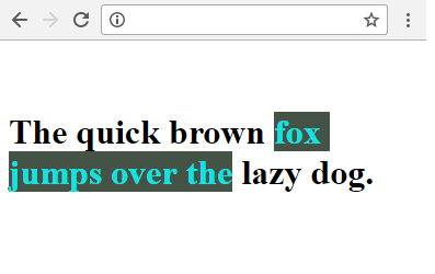 Change Text Selection Color CSS