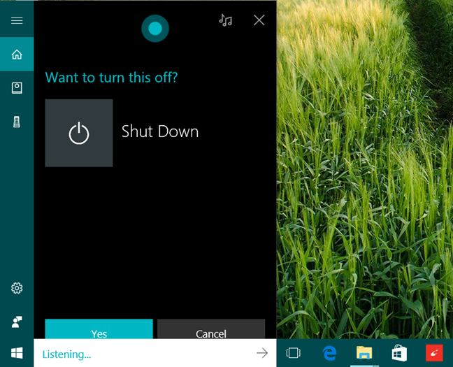 Cortana, Windows 10