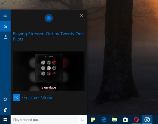 Cortana, Windows 10, Groove Music, play, brani, musica